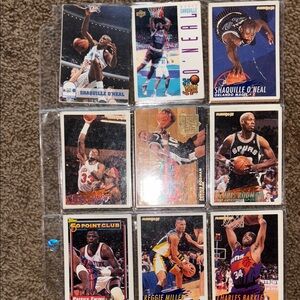 NBA Hoops Basketball Cards - Shaquille O'Neal, Charles Barkley, Reggie Miller